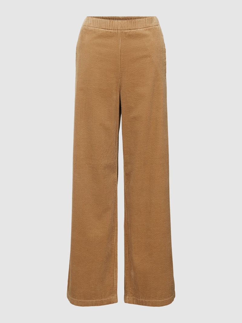 Cordhose in verkürztem Design in sand