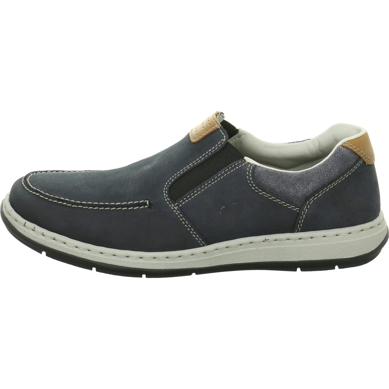 RIEKER Komfort Slipper blau