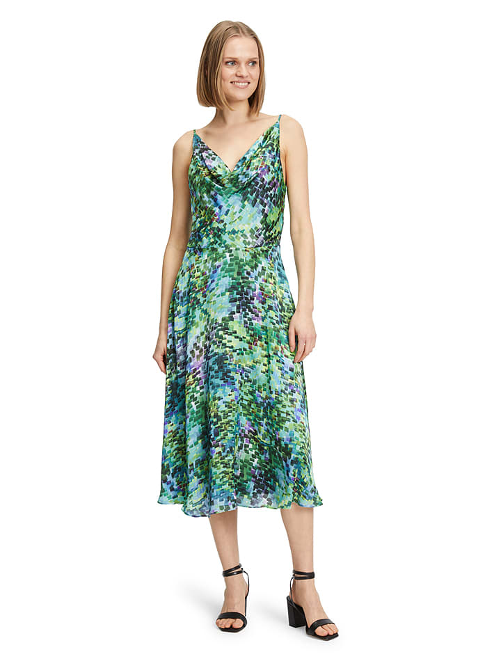 Vera Mont Kleid in Grün/ Blau/ Lila günstig kaufen