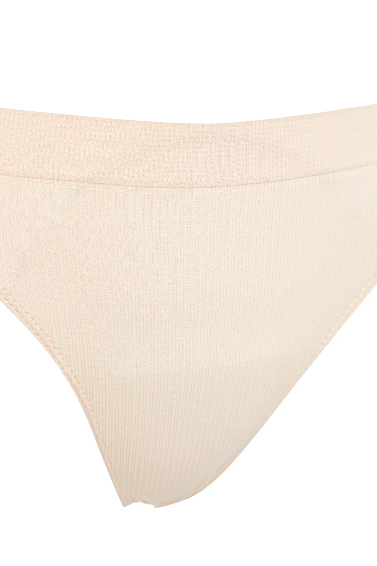 Trendyol Collection  Braun-Nude 2er-Pack nahtlose/nahtlose Tanga-Strickhöschen THMAW23KU00139