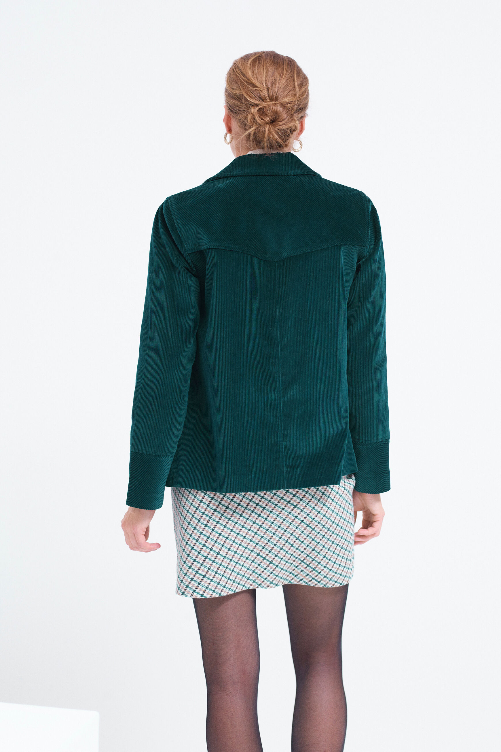 veste thea vert fonce femme