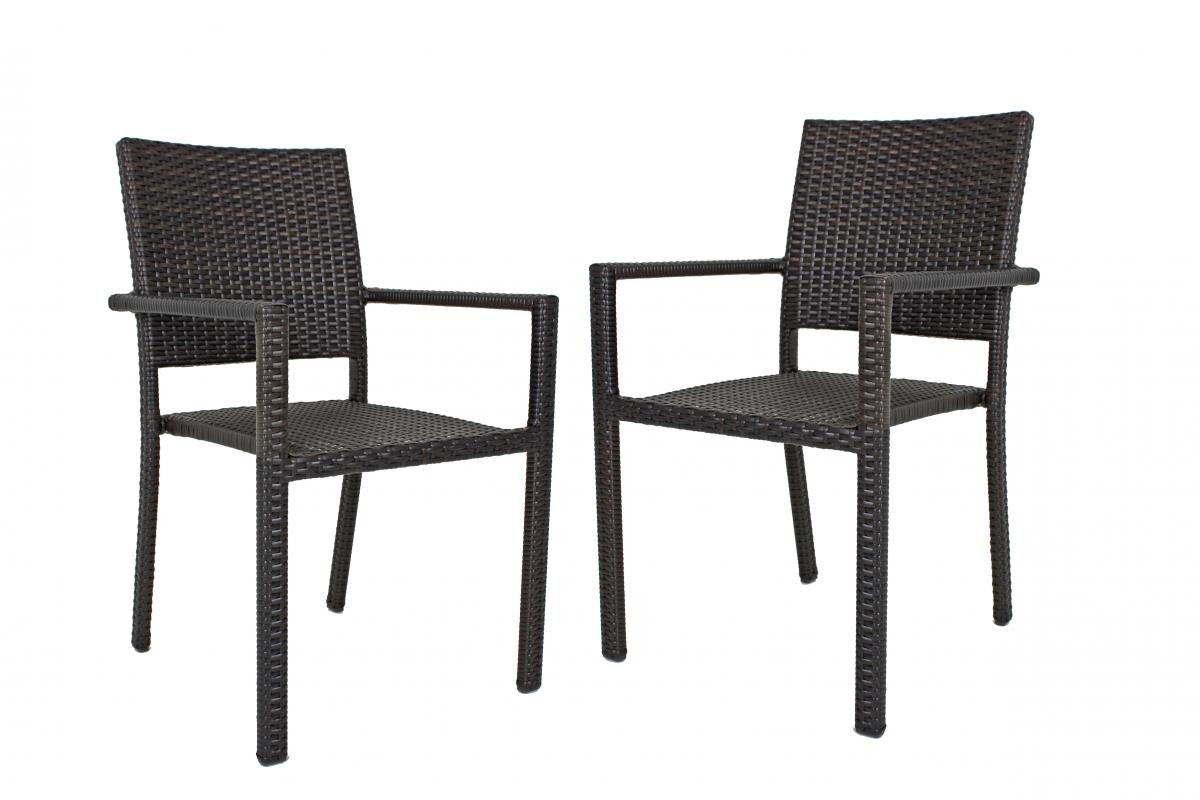 Garden Pleasure Harms Stapelstuhl MALAGA, Aluminium, 4er Set