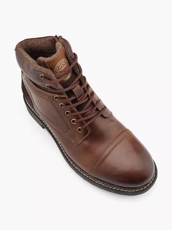 AM SHOE Leder Schnürboots