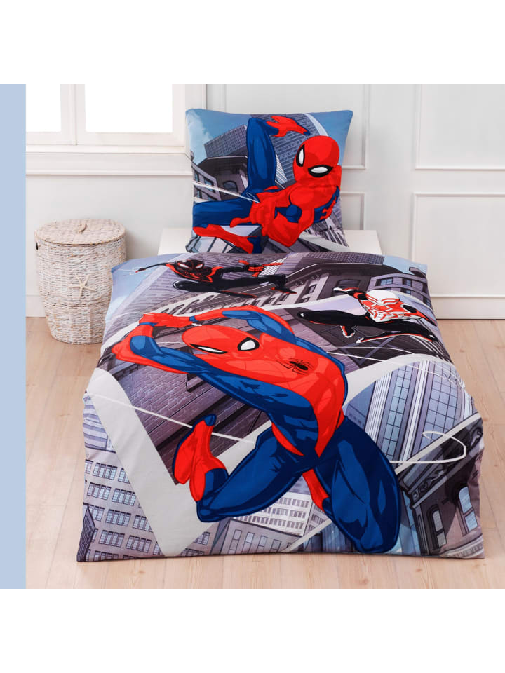Spiderman Bettwäsche-Set Biber/Flanell 