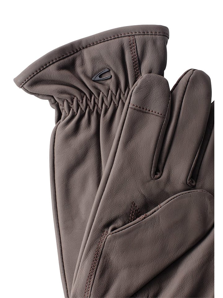 Camel Active Leder-Handschuhe in Braun günstig kaufen