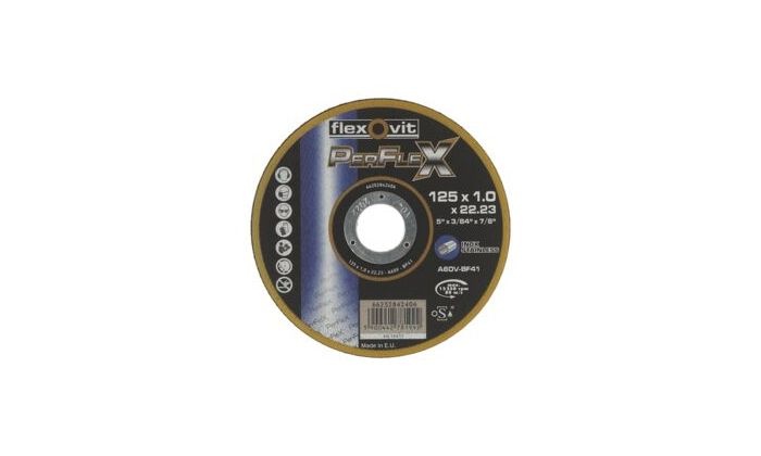 Flexovit 66252850061 Perflex Cutting Discs 125 x 1 mm 50+5 pieces