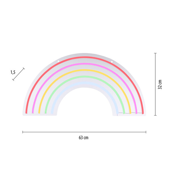 LED-Neon-Schild Regenbogen