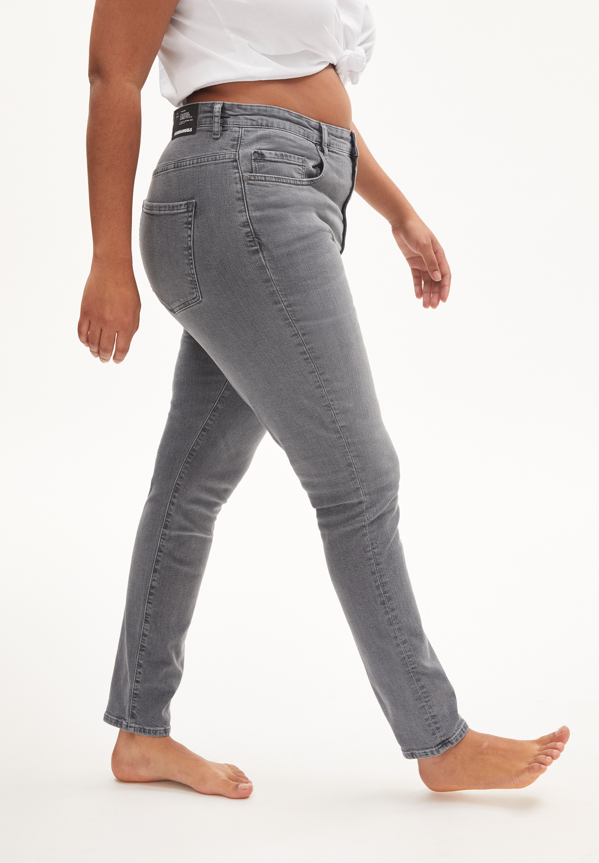 Skinny Leg High Waist aus Bio-Baumwoll Mix
