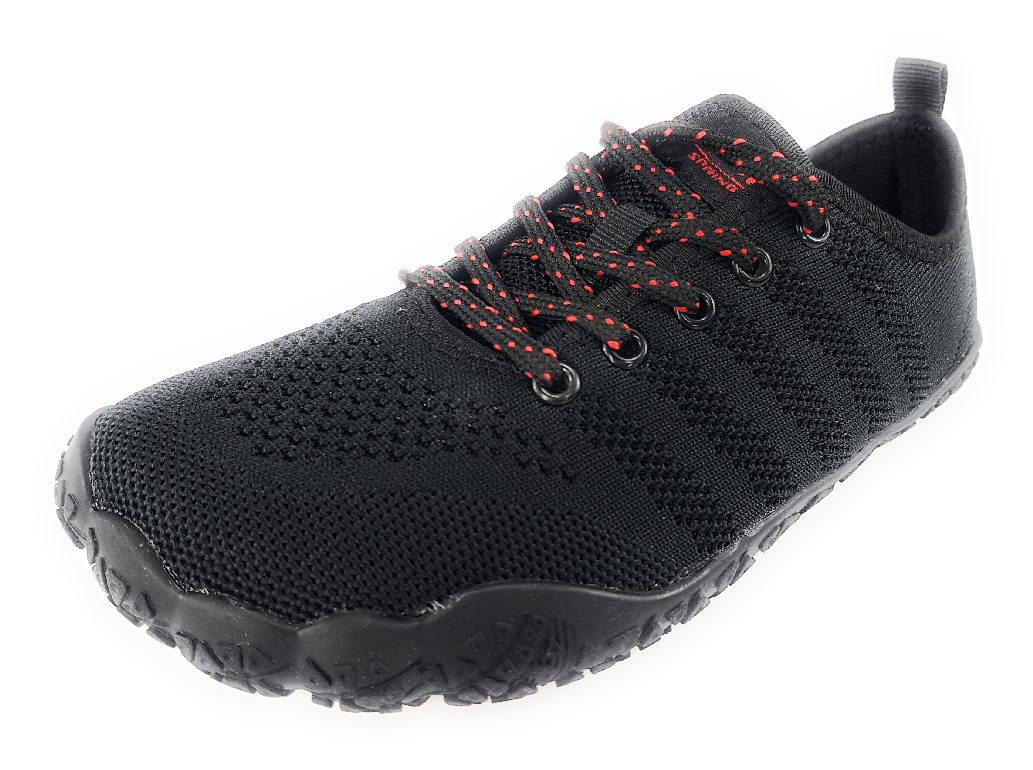 Rock Spring Barfußschuh Stella Schwarz black/red
