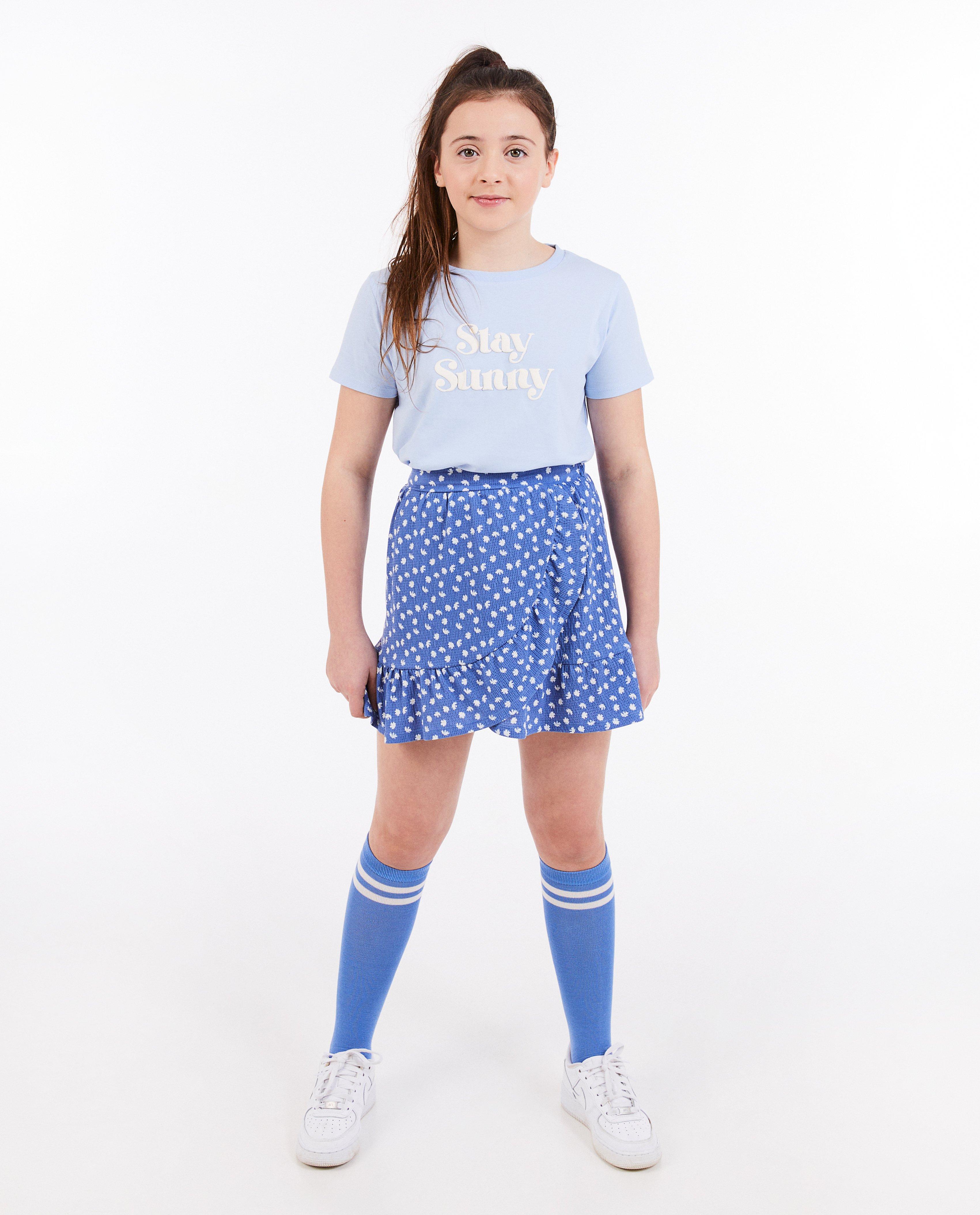 Tricou Besties cu inscripție albastru deschis