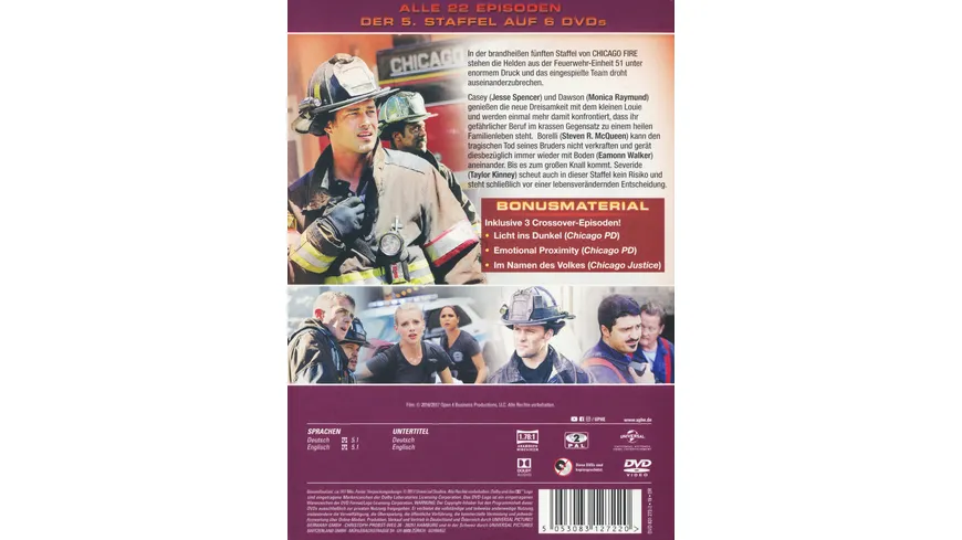 Chicago Fire - Staffel 5  [6 DVDs]