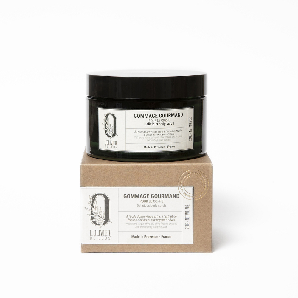 l'olivier de leos Gommage Gourmand Soin exfoliant pour le corps