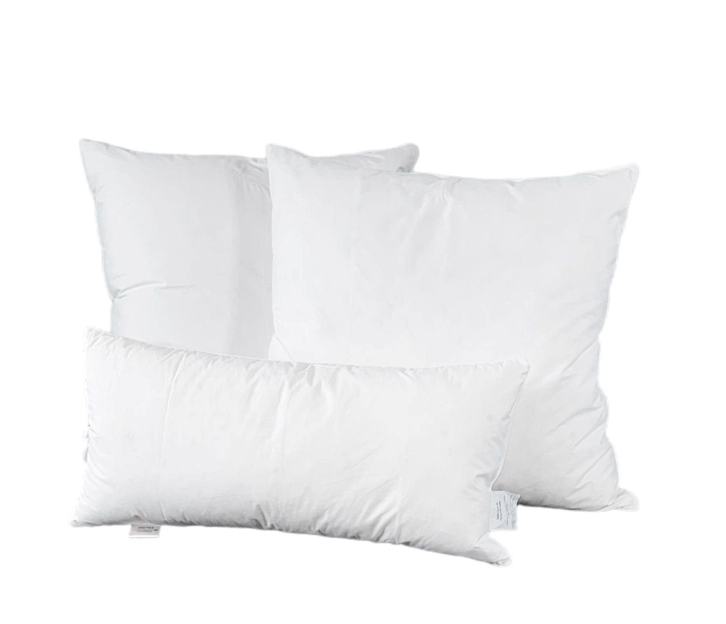 Federkopfkissen Kopfkissen 80x80 cm Gänsefedern Kissen Natur 1500g Allergiker, Dedstore-Baby, Füllung: 100% Gänsefeder, Rückenschläfer, Bauchschläfer, Seitenschläfer, 1-tlg., 60° Wäsche, Antimikrobiell, Atmungsaktiv, Beidseitig verwendbar