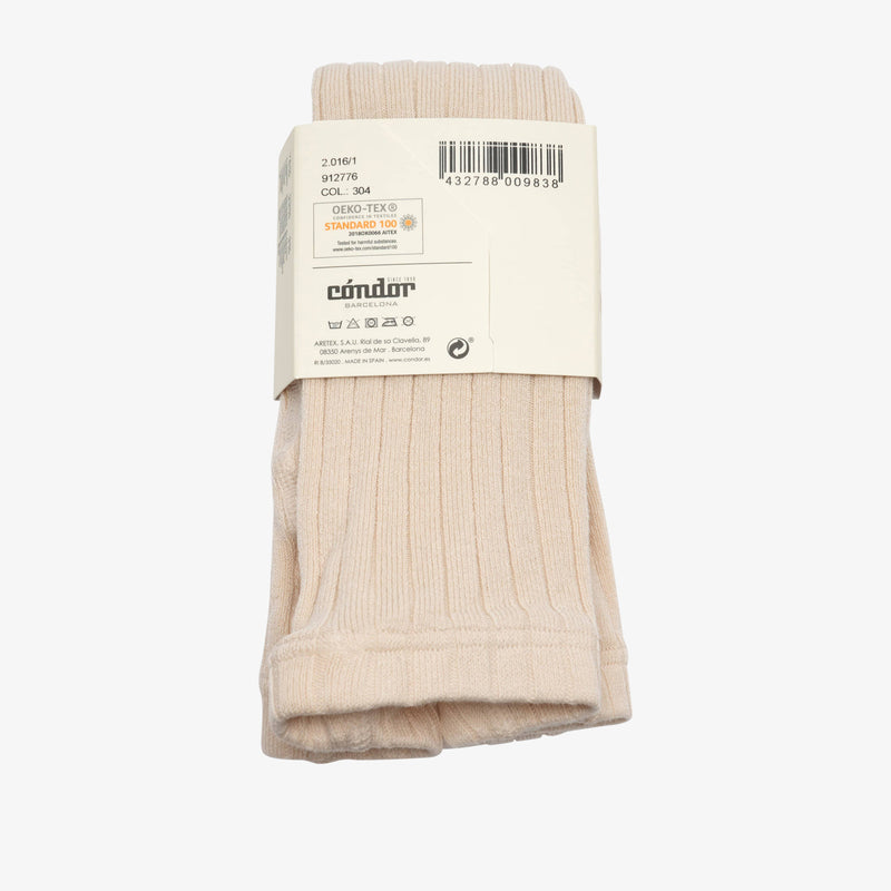 rib strumpfhosen - Beige