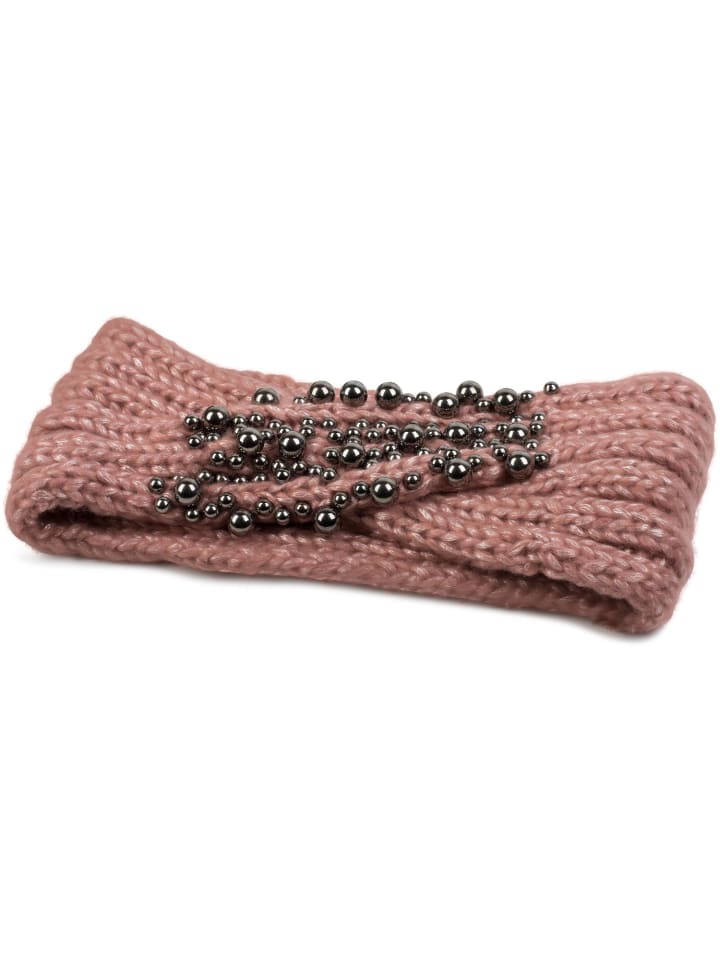 styleBREAKER Strick Stirnband in Altrose günstig kaufen onesize