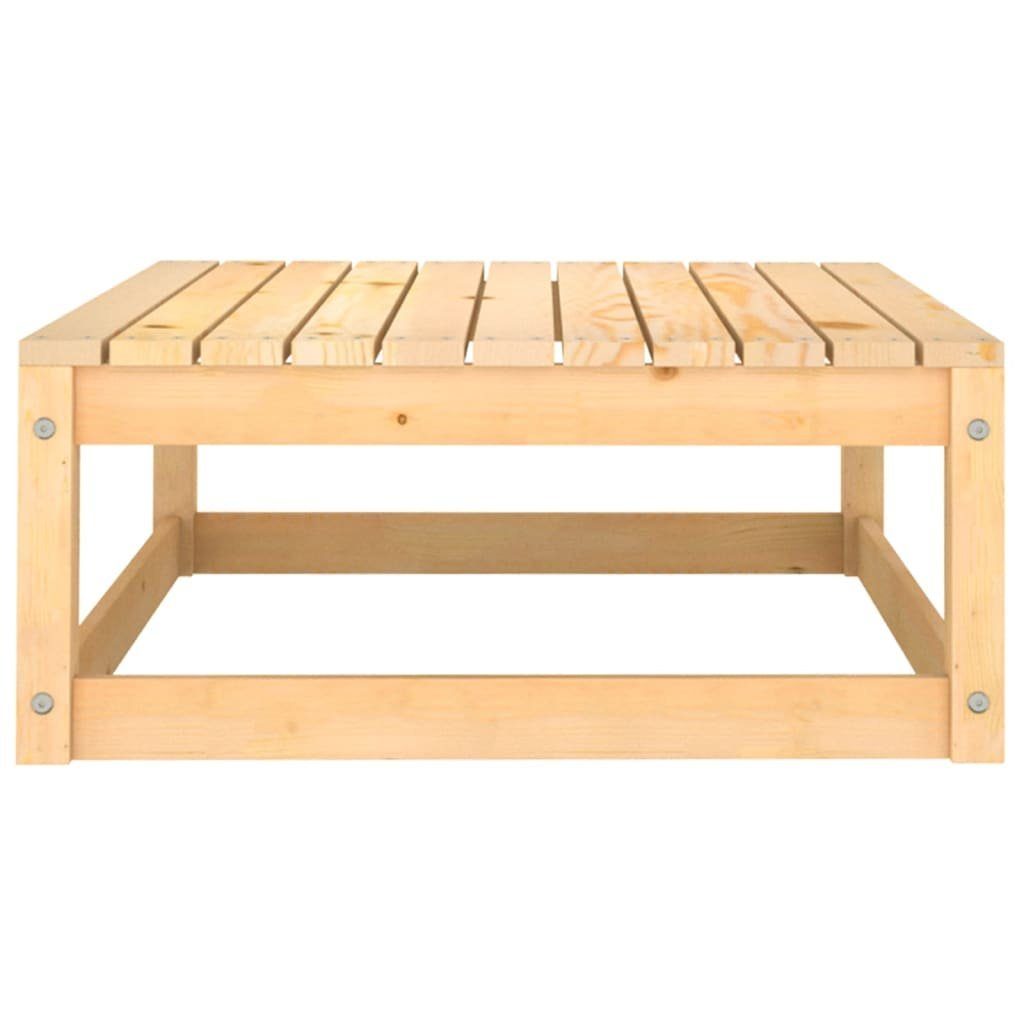 vidaXL Loungesofa Garten-Fußhocker mit Kissen 2 Stk. Massivholz Kiefer, 1 Teile