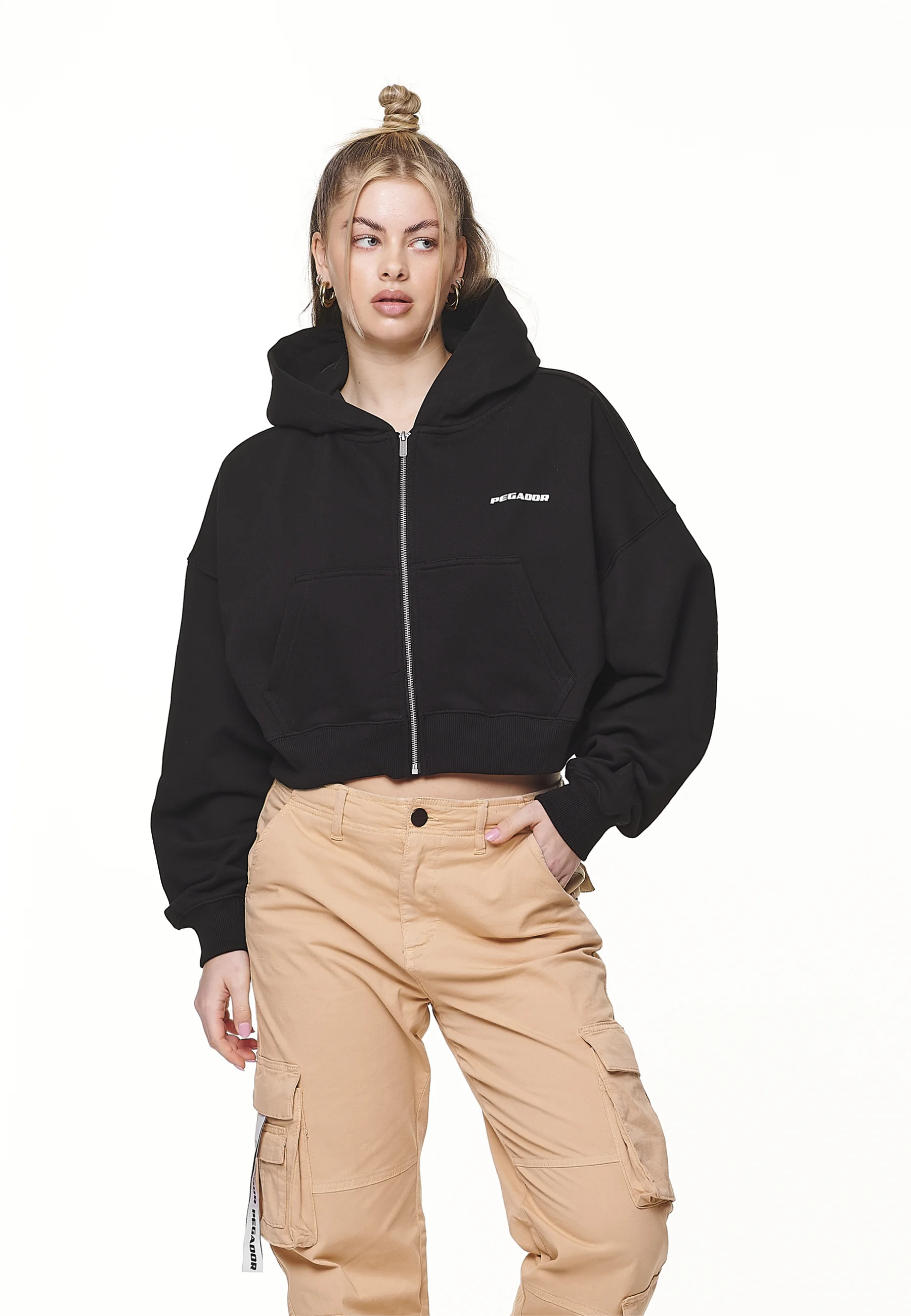 Pegador MARLA CROPPED OVERTamaño JACKET - Sudadera con cremallera