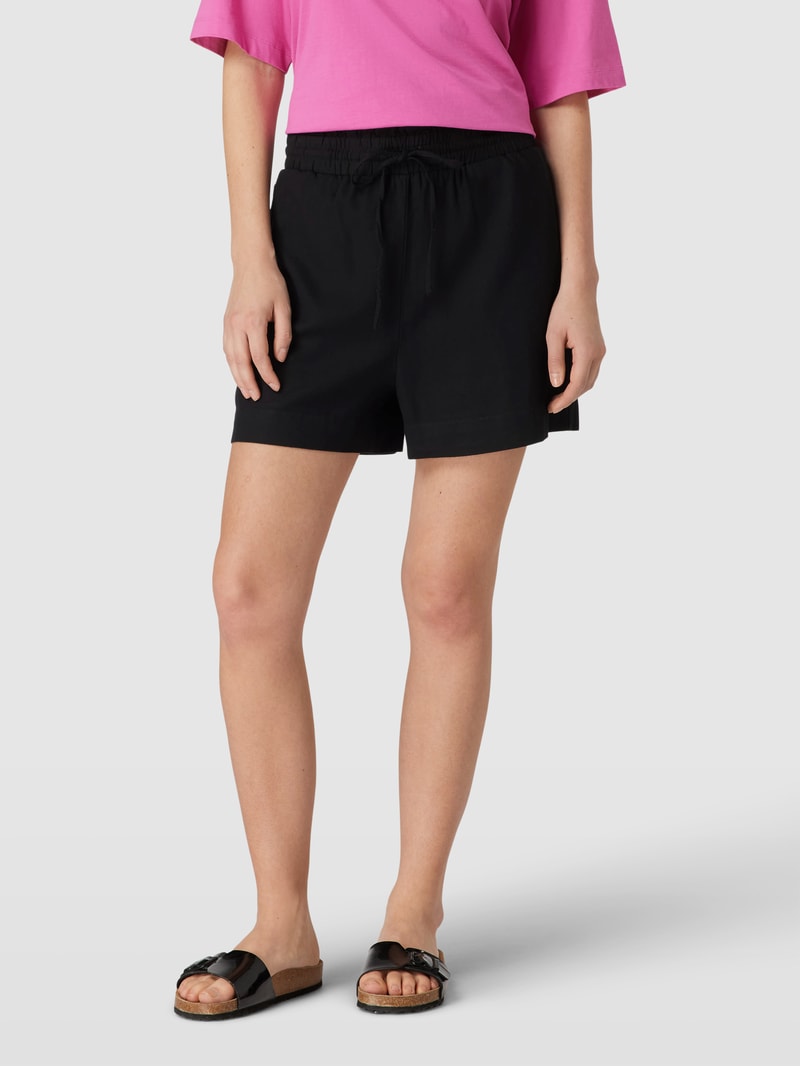 Shorts mit elastischem Bund Modell 'MILO' in schwarz