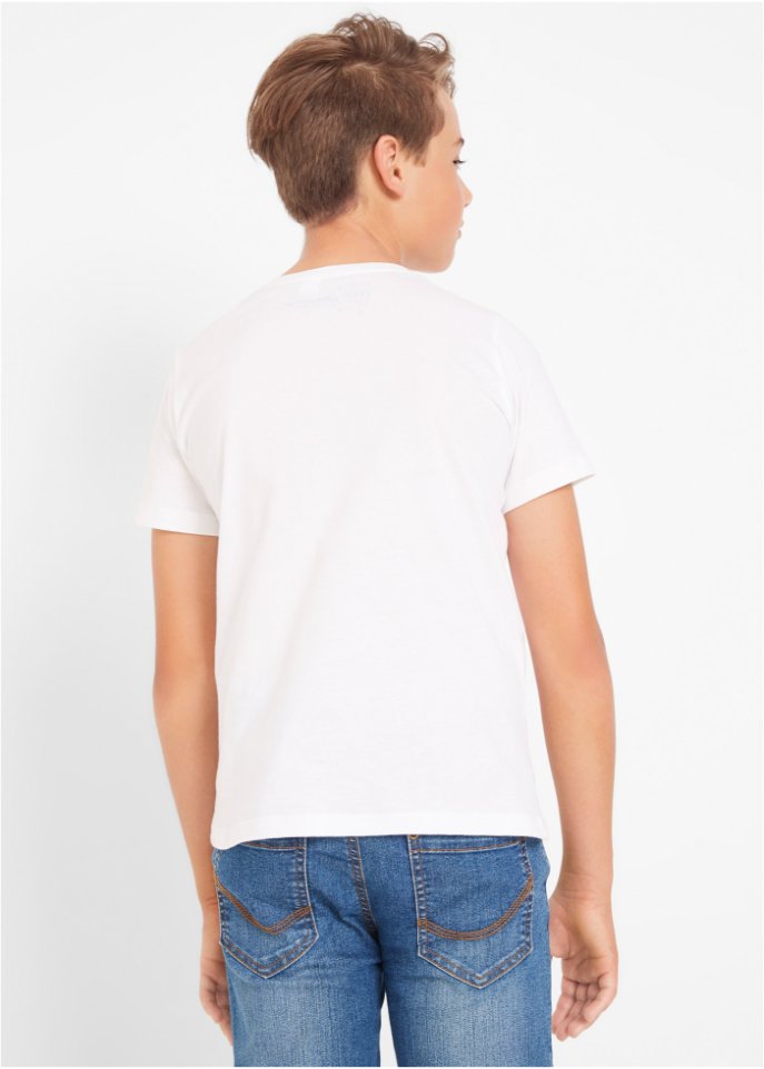 Jungen Basic T-Shirt aus Bio-Baumwolle (3er Pack)