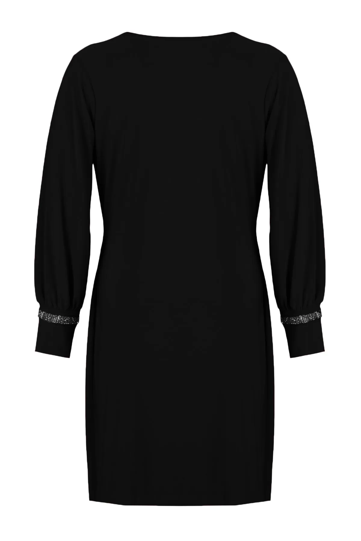 Trendyol Curve  Schwarzes Strickkleid mit Ärmeldetail TBBAW23AH00083
