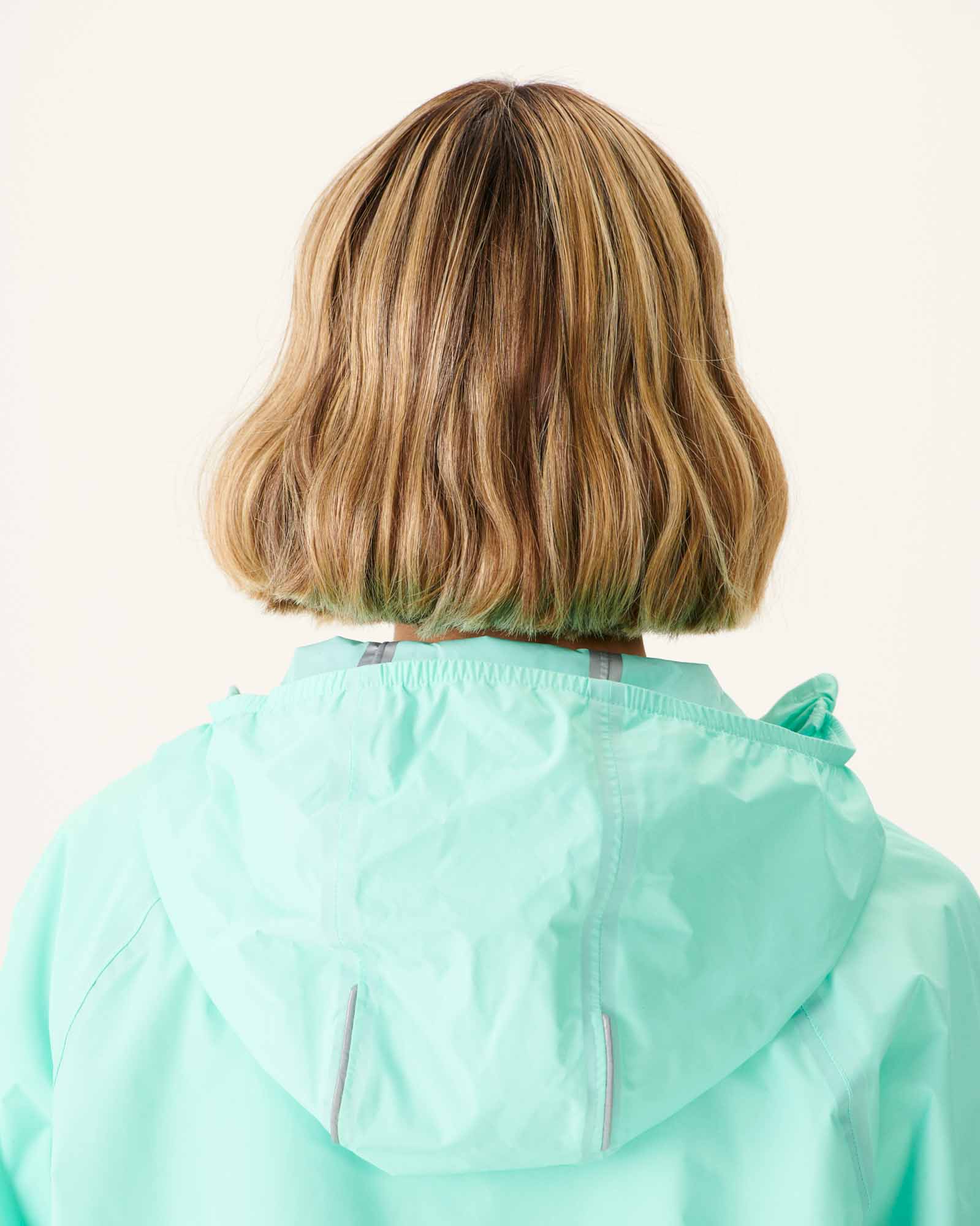 Imperméable à capuche Menthe pastel Singapore