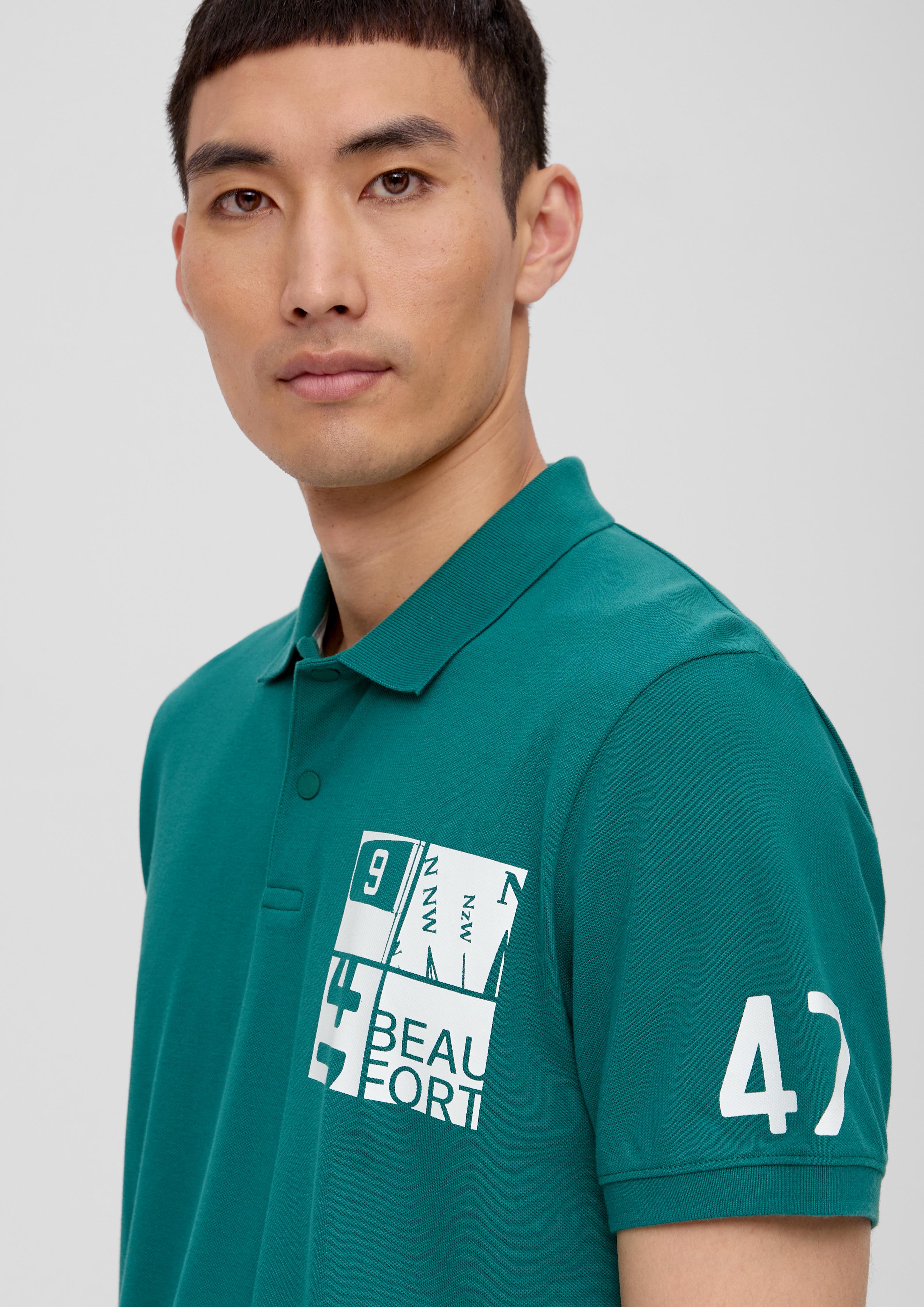 Poloshirt aus Baumwollstretch  2135699-76D1