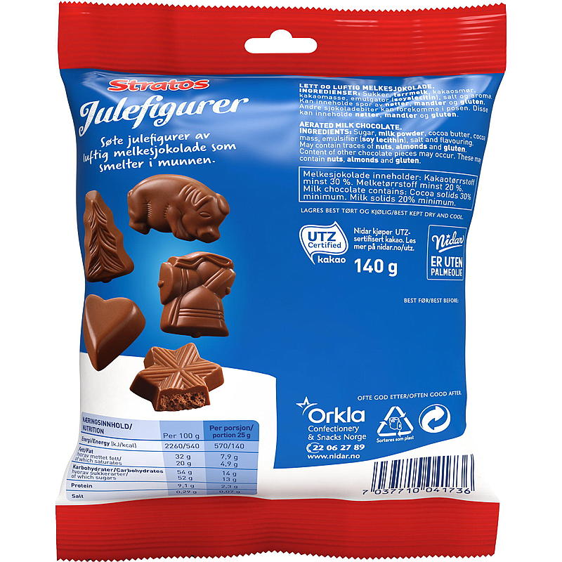 Nidar Julefigurer 140 g Stratos