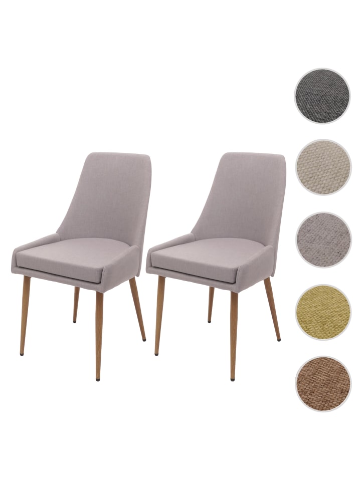 MCW 2er-Set Esszimmerstuhl O27, Hellgrau günstig kaufen onesize