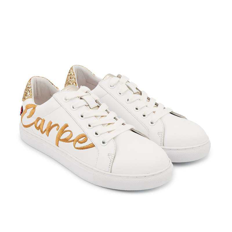 Baskets en cuir Simone carpe diem
