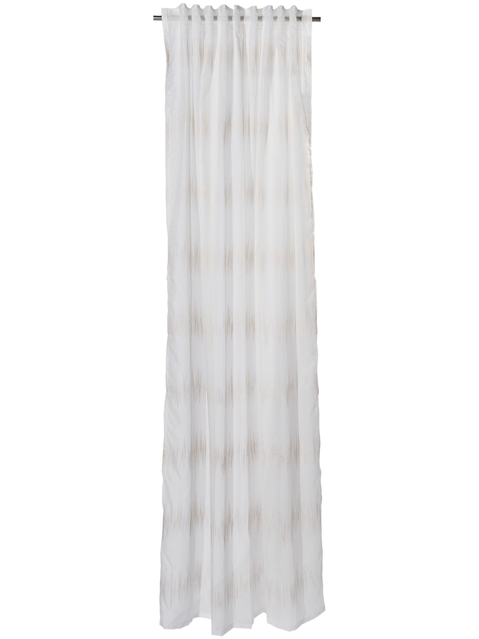 Ella Vorhang mit Gardinenband, Beige
