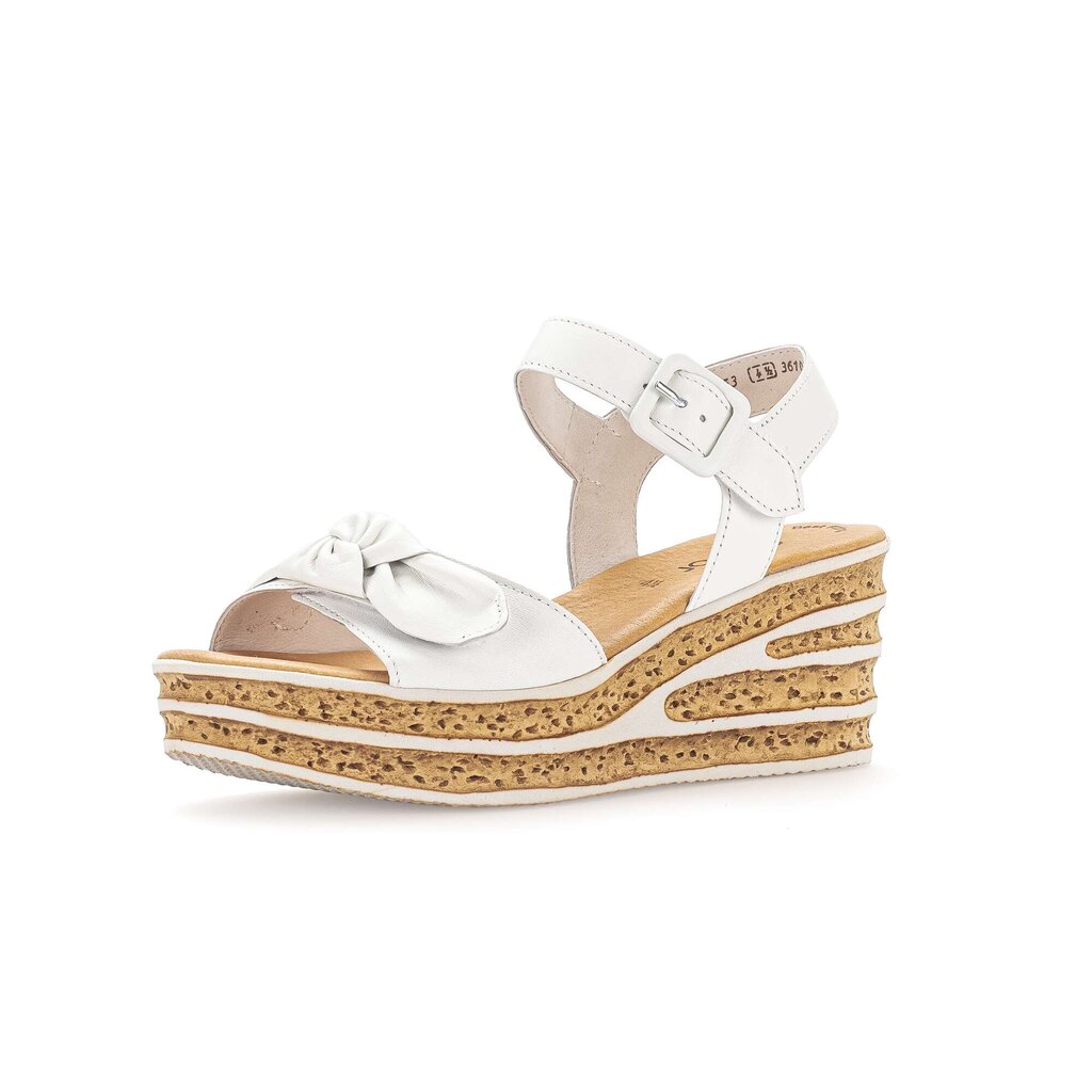 Gabor fashion Keilsandalette weiß