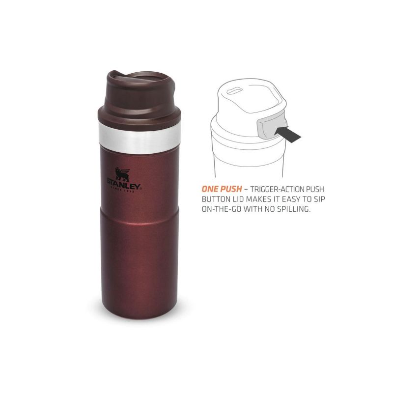 Stanley Thermoflasche, Classic Trigger-Action Travel Mug 12oz \/ 350ml Wine