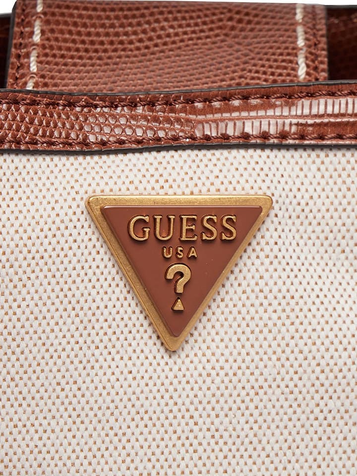 Guess Henkeltasche in Beige/ Braun - (B)31 x (H)21 x (T)11 cm günstig kaufen onesize