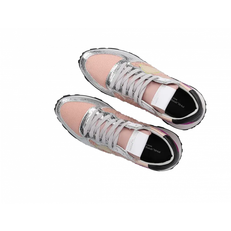Philippe Model - Sneaker low TROPEZ Materialmix - silber