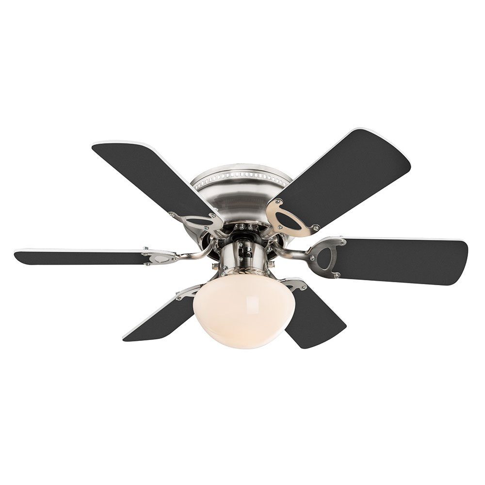 Globo Deckenventilator, Deckenventilator mit Licht Fernbedienung 3 Stufen Weiß