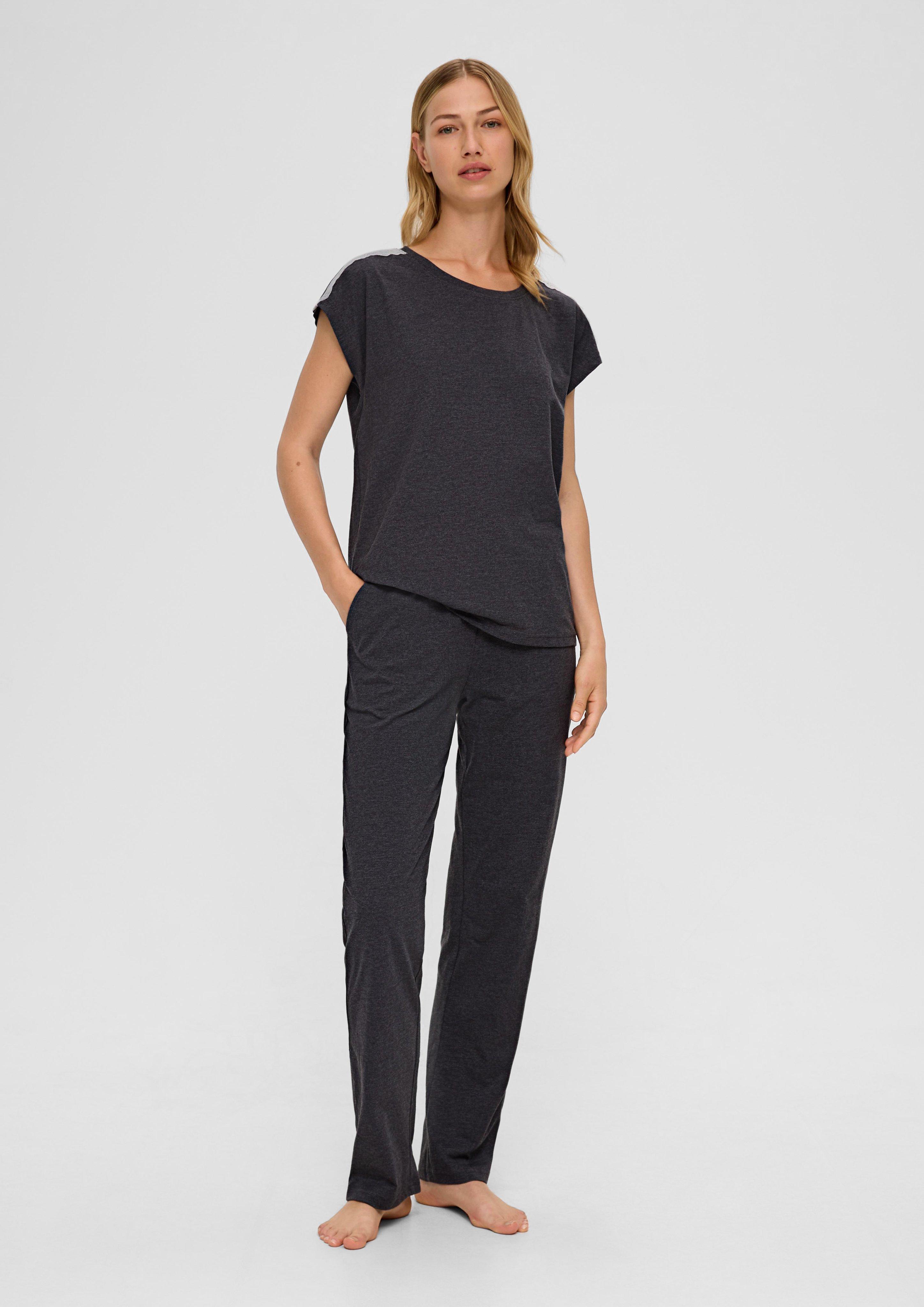 Pyjama-Set mit Spitzen-Detail  6008721-9500