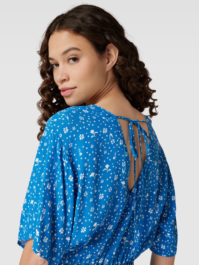 Playsuit mit elastischem Bund in blau