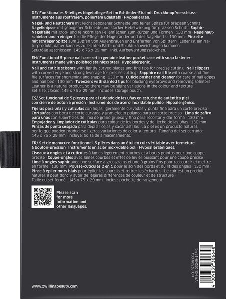 ZWILLING Beauty Classic Nagelpflege-Set - black Maniküre-Set