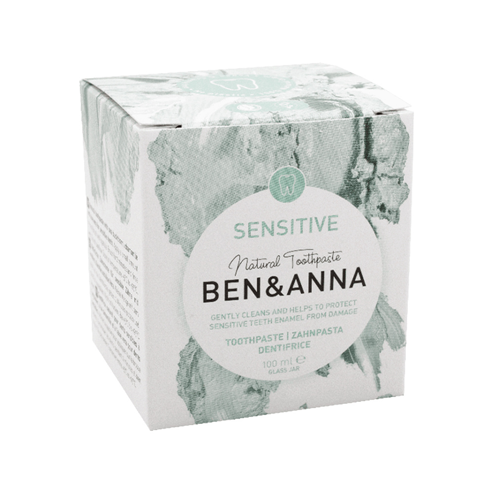 ben & anna Sensitive - Sans Fluor Dentifrice naturel en pot