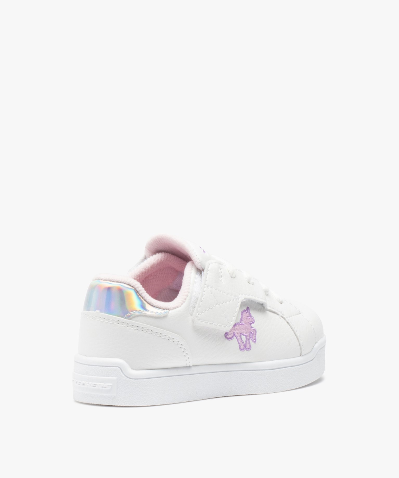 Baskets fille unies avec licorne brodée - Skechers blanc | GEMO