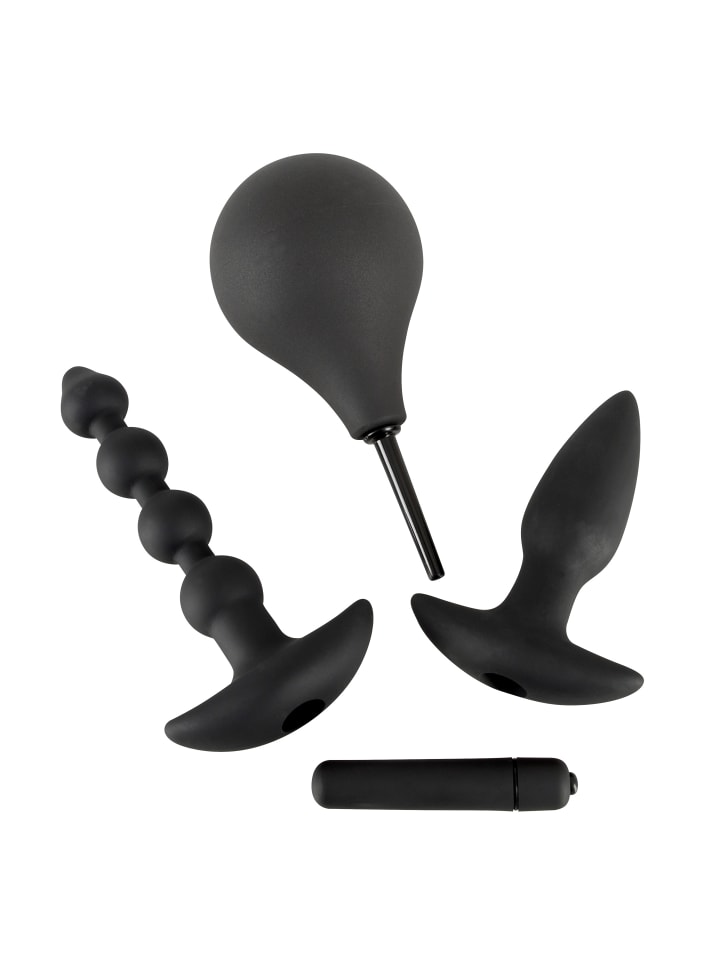 Black Velvets Toy Set Anal Kit in schwarz günstig kaufen 18 cm