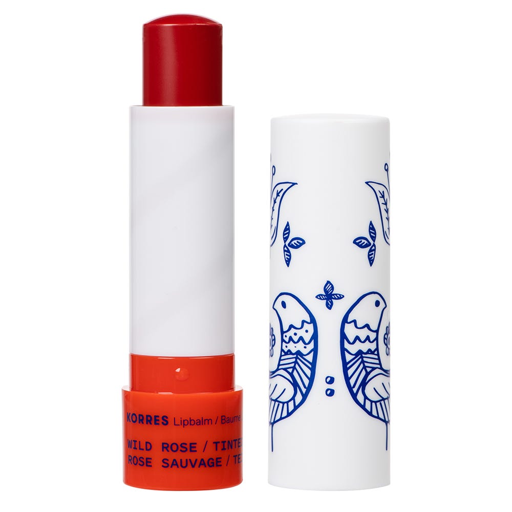 Korres Wild Rose Lip Balm - Getönt Rot 4,5 g