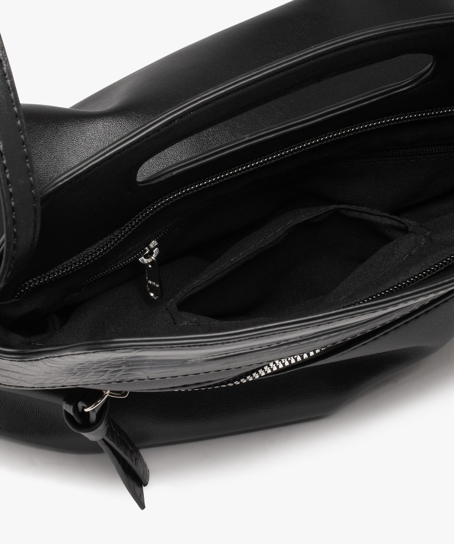 Sac à main avec poignée rigide femme noir | GEMO