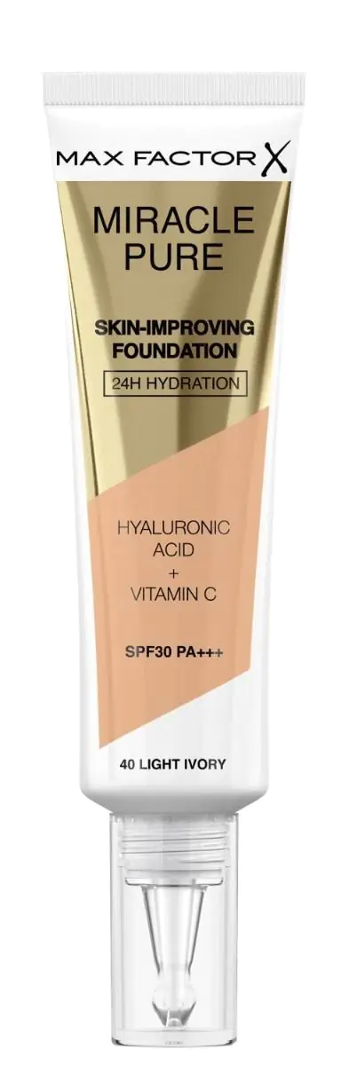 Max Factor Miracle Pure Foundation, нијанса 40 Lightg Ivory