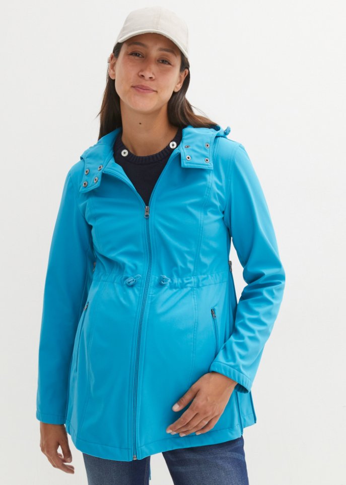 Softshell-Tragejacke / Umstandsjacke, weitenregulierbar