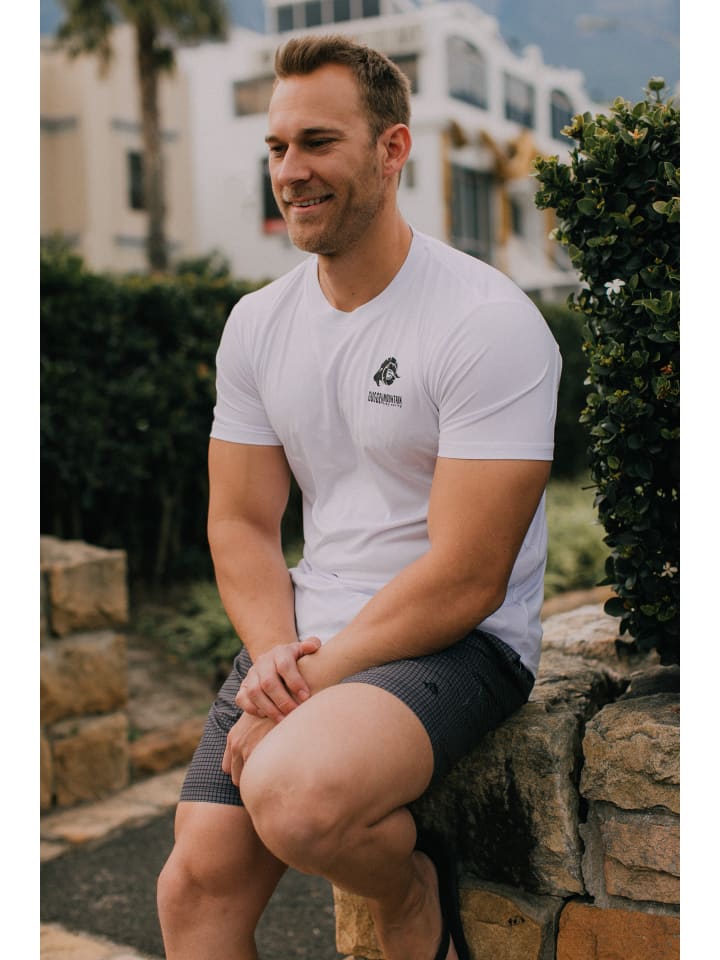 GUGGEN MOUNTAIN Badehose Kariert in Grau günstig kaufen