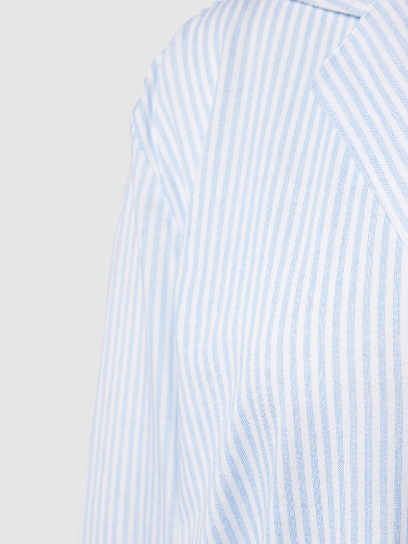 Pyjama-Oberteil mit Streifenmuster Modell 'Everyday' in blau