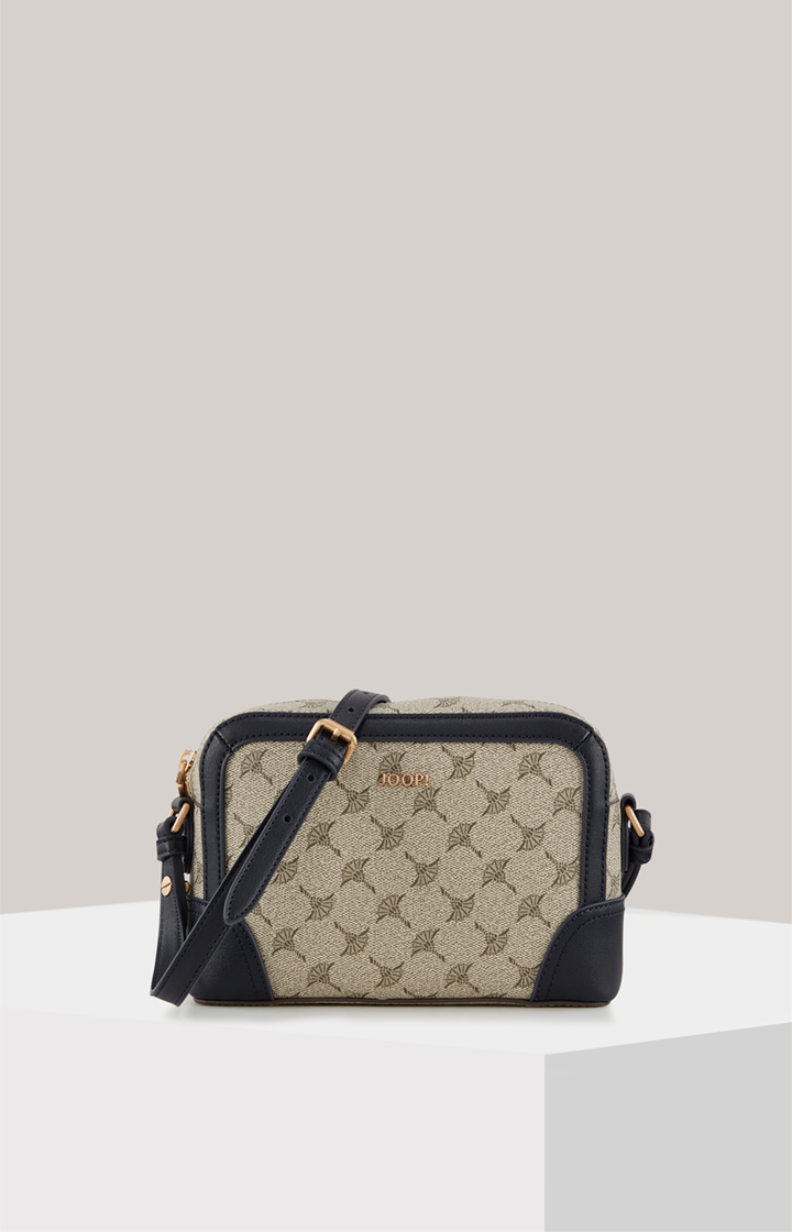Schultertasche Mazzolino Edition Cloe in Beige/Blau