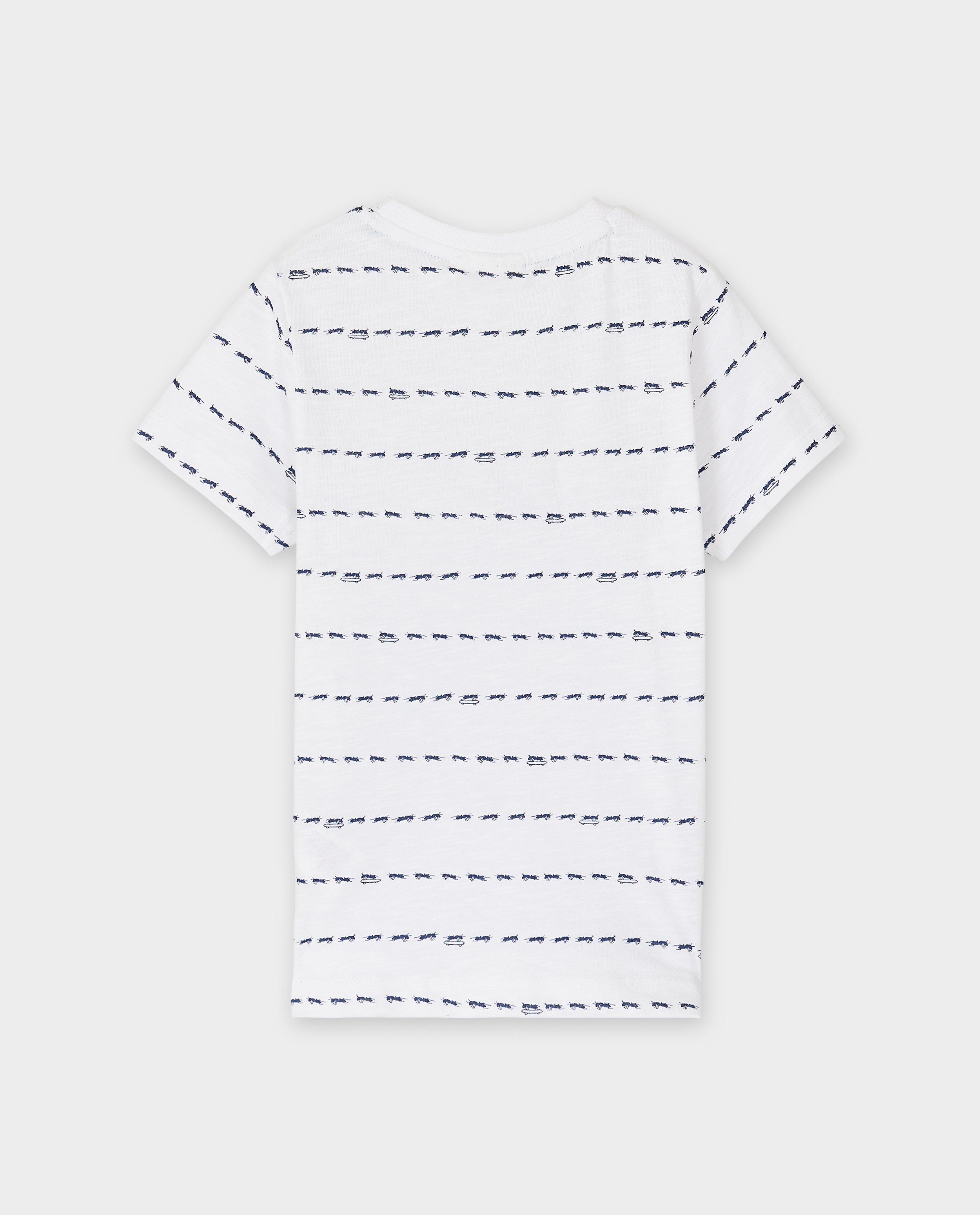 Tricou Sturdy & Jubel cu imprimeu de furnici alb