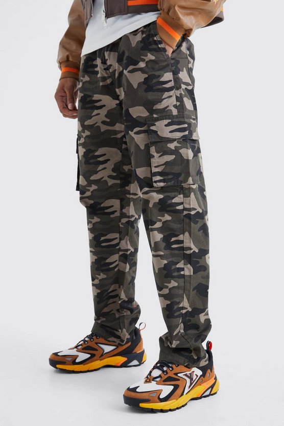 Lockere Camouflage Cargohose